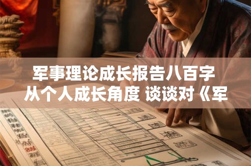 军事理论成长报告八百字 从个人成长角度 谈谈对《军事理论》课程重要性的认识