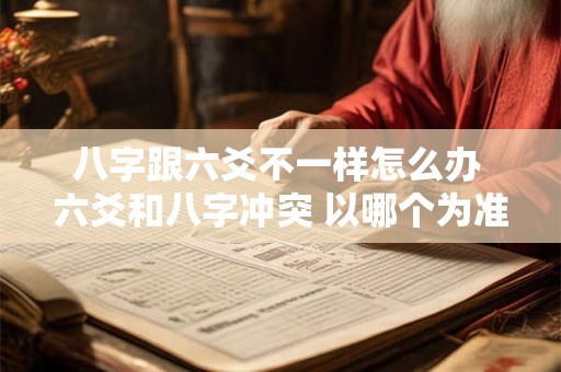 详细阅读:八字跟六爻不一样怎么办 六爻和八字冲突 以哪个为准 八字跟六爻不一样怎么办 六爻和八字冲突 以哪个为准