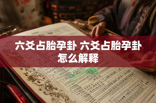 六爻占胎孕卦 六爻占胎孕卦怎么解释