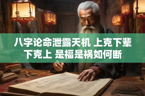 八字论命泄露天机 上克下辈下克上 是福是祸如何断