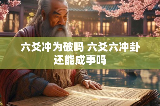 六爻冲为破吗 六爻六冲卦还能成事吗