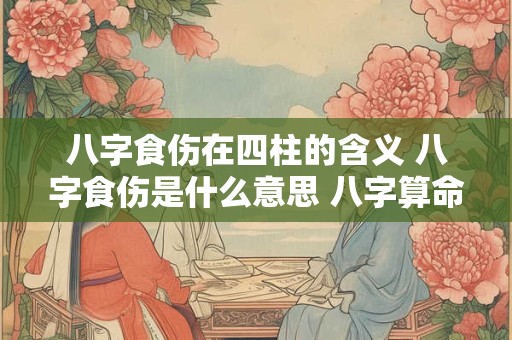 八字食伤在四柱的含义 八字食伤是什么意思 八字算命网