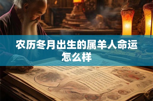 农历冬月出生的属羊人命运怎么样