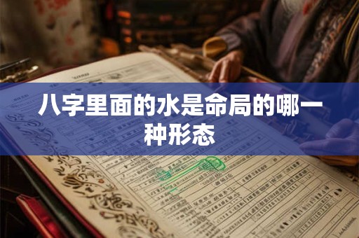 八字里面的水是命局的哪一种形态