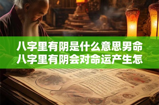详细阅读:八字里有阴是什么意思男命八字里有阴会对命运产生怎样的影响 八字里有阴是什么意思男命八字里有阴会对命运产生怎样的影响