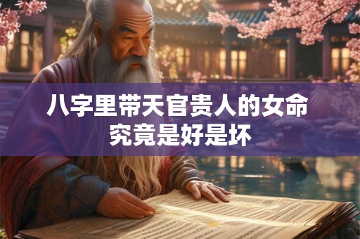 八字里带天官贵人的女命 究竟是好是坏