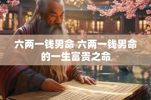 六两一钱男命 六两一钱男命的一生富贵之命 六两一钱男命 六两一钱男命的一生富贵之命