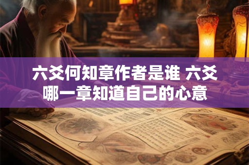 六爻何知章作者是谁 六爻哪一章知道自己的心意 六爻何知章作者是谁 六爻哪一章知道自己的心意