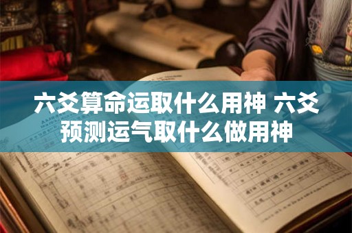 六爻算命运取什么用神 六爻预测运气取什么做用神