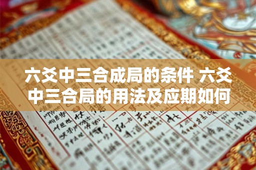 六爻中三合成局的条件 六爻中三合局的用法及应期如何判断