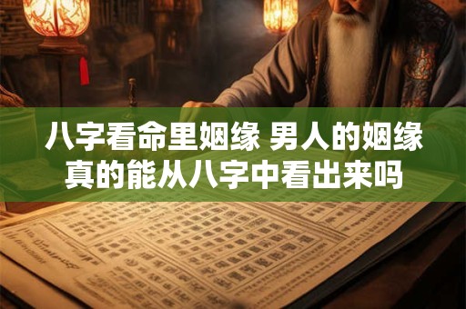 详细阅读:八字看命里姻缘 男人的姻缘真的能从八字中看出来吗 八字看命里姻缘 男人的姻缘真的能从八字中看出来吗