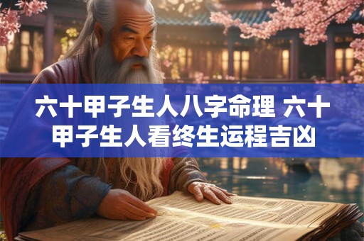 六十甲子生人八字命理 六十甲子生人看终生运程吉凶