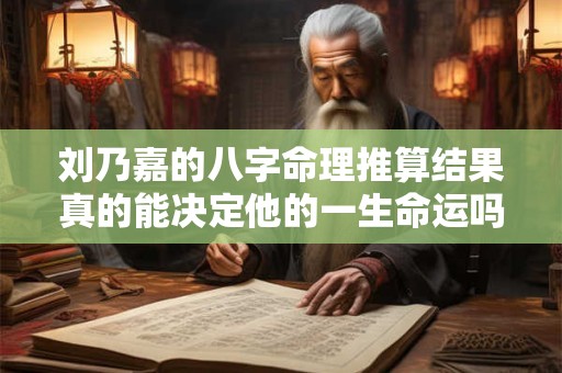 刘乃嘉的八字命理推算结果真的能决定他的一生命运吗