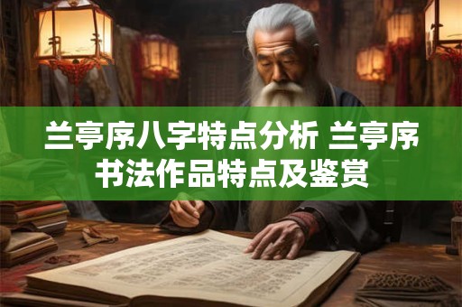 兰亭序八字特点分析 兰亭序书法作品特点及鉴赏