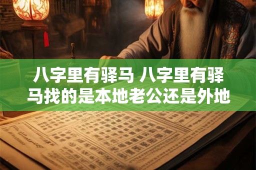 八字里有驿马 八字里有驿马找的是本地老公还是外地老公