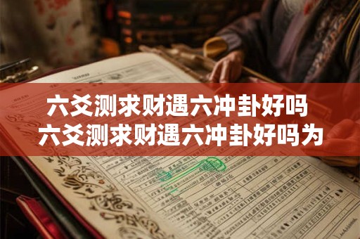 六爻测求财遇六冲卦好吗 六爻测求财遇六冲卦好吗为什么