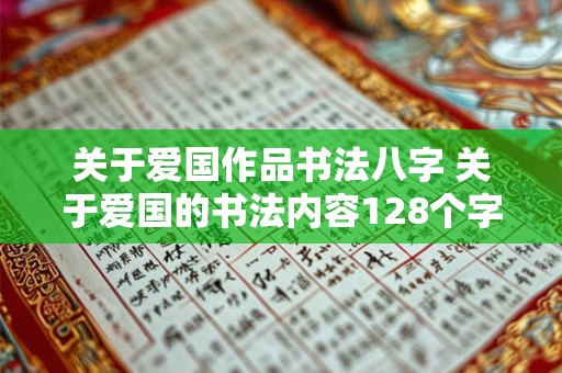 关于爱国作品书法八字 关于爱国的书法内容128个字