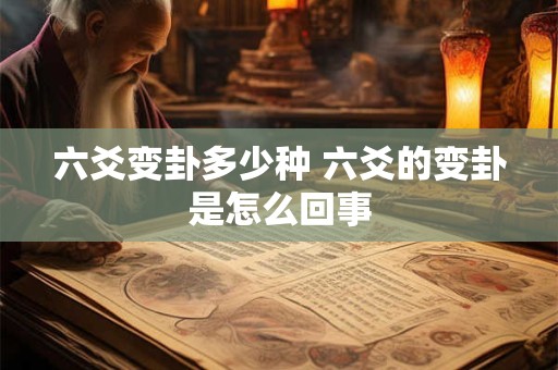 六爻变卦多少种 六爻的变卦是怎么回事