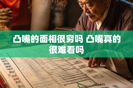 凸嘴的面相很穷吗 凸嘴真的很难看吗