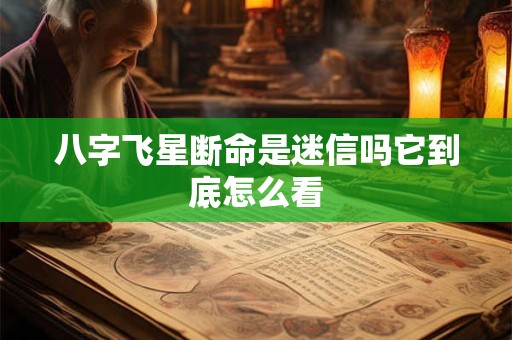 八字飞星断命是迷信吗它到底怎么看