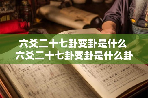 六爻二十七卦变卦是什么 六爻二十七卦变卦是什么卦象