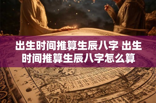 出生时间推算生辰八字 出生时间推算生辰八字怎么算