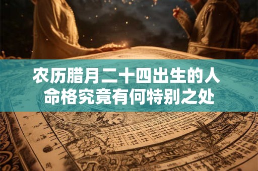 农历腊月二十四出生的人 命格究竟有何特别之处