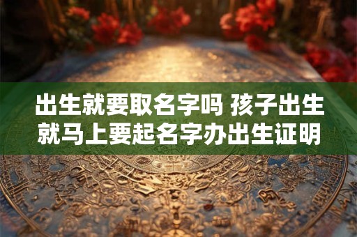 出生就要取名字吗 孩子出生就马上要起名字办出生证明吗