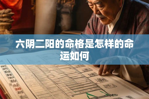 六阴二阳的命格是怎样的命运如何