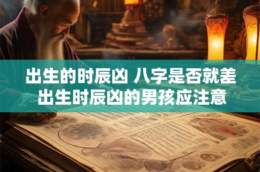 出生的时辰凶 八字是否就差 出生时辰凶的男孩应注意什么