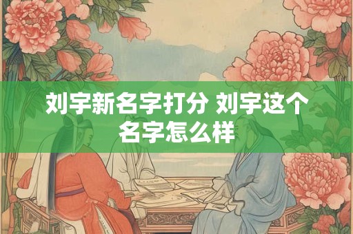 刘宇新名字打分 刘宇这个名字怎么样