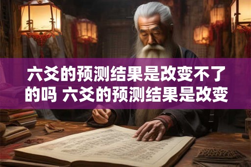 六爻的预测结果是改变不了的吗 六爻的预测结果是改变不了的吗为什么