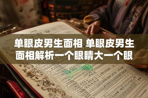 单眼皮男生面相 单眼皮男生面相解析一个眼睛大一个眼睛小 单眼皮男生面相 单眼皮男生面相解析一个眼睛大一个眼睛小