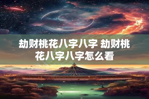 劫财桃花八字八字 劫财桃花八字八字怎么看