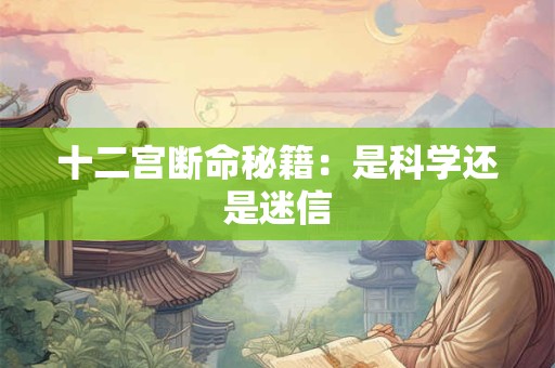 十二宫断命秘籍：是科学还是迷信