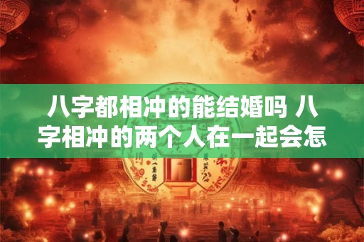 八字都相冲的能结婚吗 八字相冲的两个人在一起会怎么样