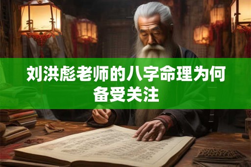 刘洪彪老师的八字命理为何备受关注