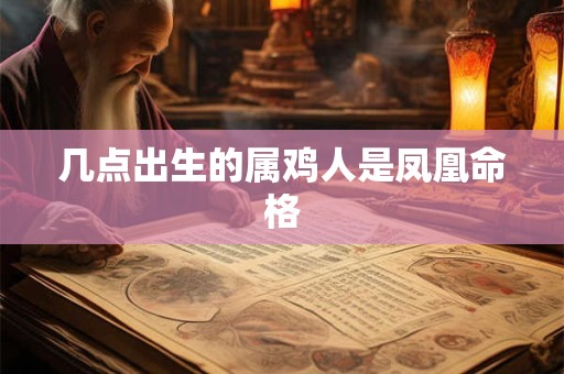 几点出生的属鸡人是凤凰命格