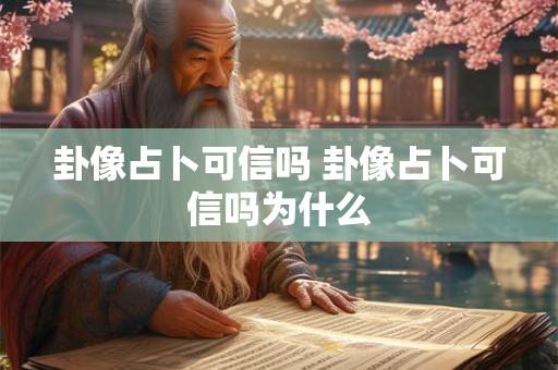 卦像占卜可信吗 卦像占卜可信吗为什么
