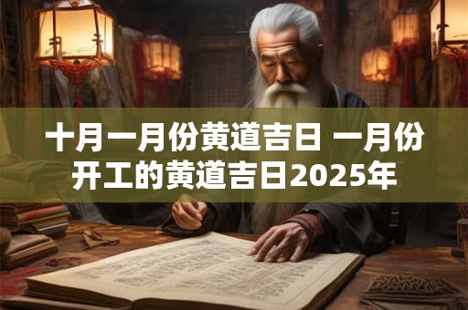 十月一月份黄道吉日 一月份开工的黄道吉日2025年