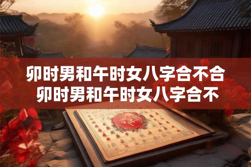 卯时男和午时女八字合不合 卯时男和午时女八字合不合婚姻