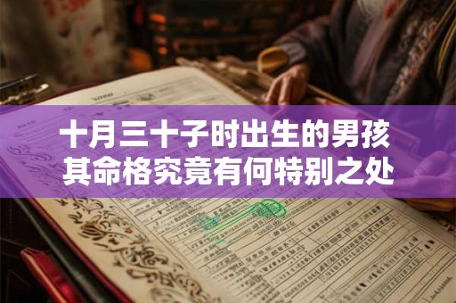 十月三十子时出生的男孩 其命格究竟有何特别之处