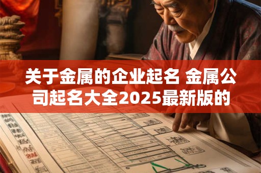 关于金属的企业起名 金属公司起名大全2025最新版的