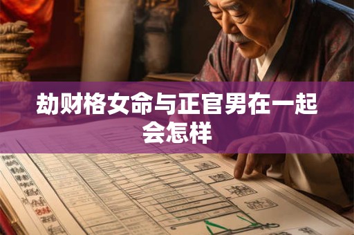 劫财格女命与正官男在一起会怎样