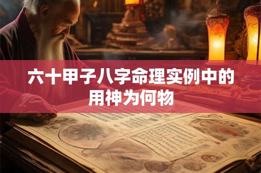 六十甲子八字命理实例中的用神为何物