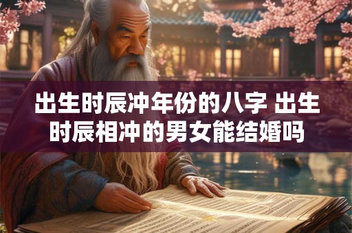 出生时辰冲年份的八字 出生时辰相冲的男女能结婚吗