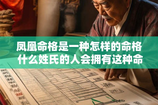 凤凰命格是一种怎样的命格 什么姓氏的人会拥有这种命格呢