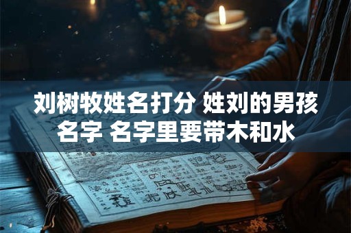 刘树牧姓名打分 姓刘的男孩名字 名字里要带木和水
