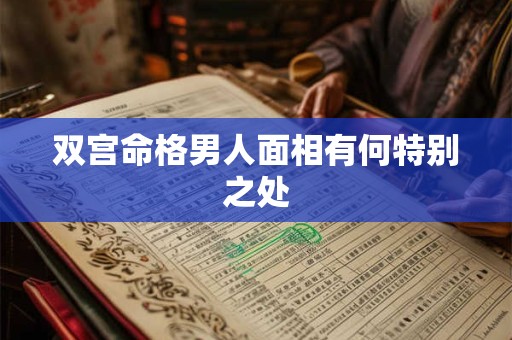 双宫命格男人面相有何特别之处 双宫命格男人面相有何特别之处