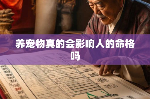 养宠物真的会影响人的命格吗 养宠物真的会影响人的命格吗